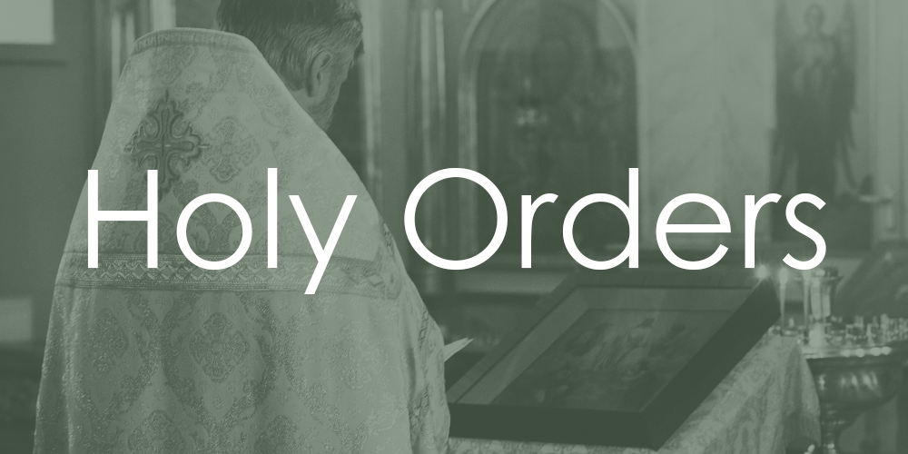 Sacrament of Holy Orders